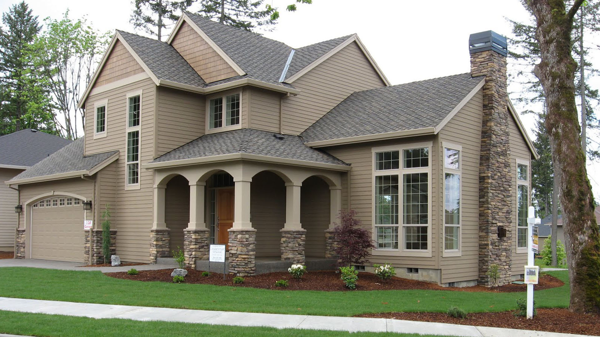 Luxury custom home exterior